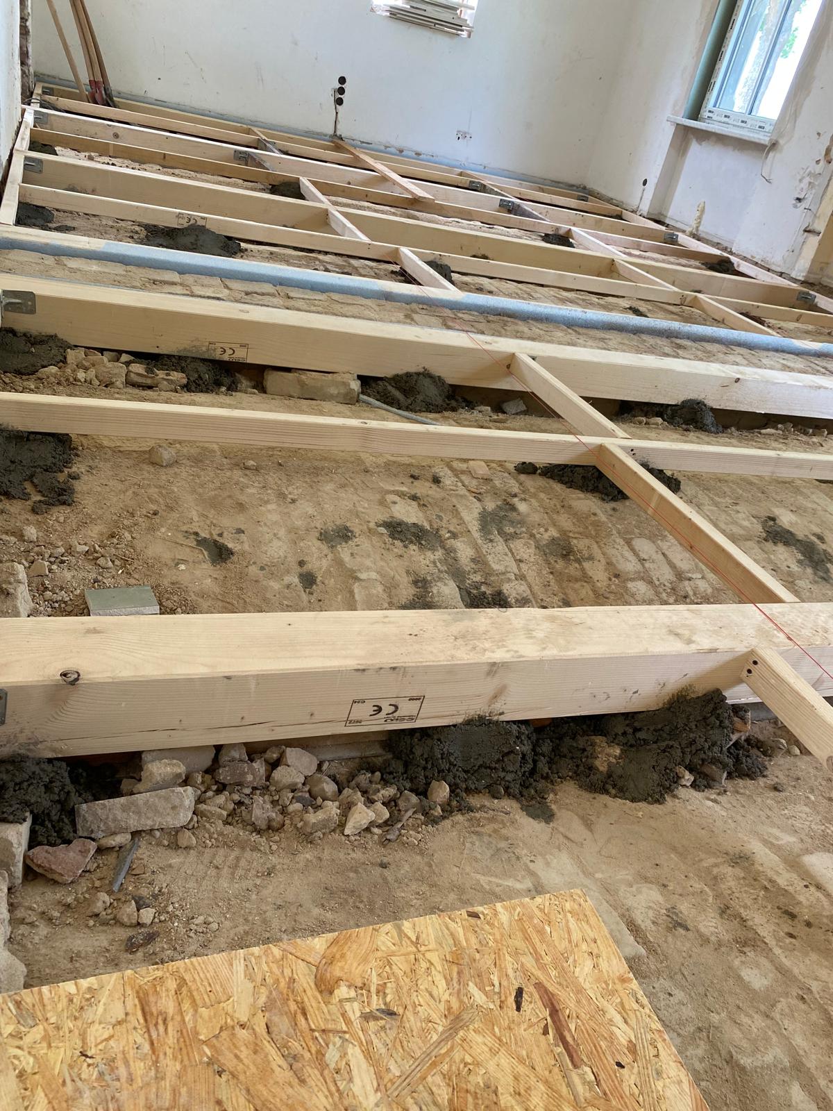 Bodenaufbau in der Sanierung